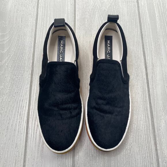 Marc Jacobs Women's Love Mercer Black Calf Hair Slip On Casual Shoes Size 9 $225 - Picture 3 of 11